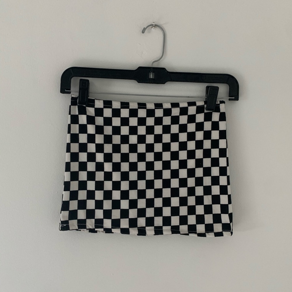 Checkered Tube Top